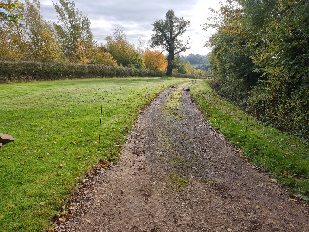 This is a large driveway which is just about to have a tar and chip driveway installed on by NS Driveways Ascot